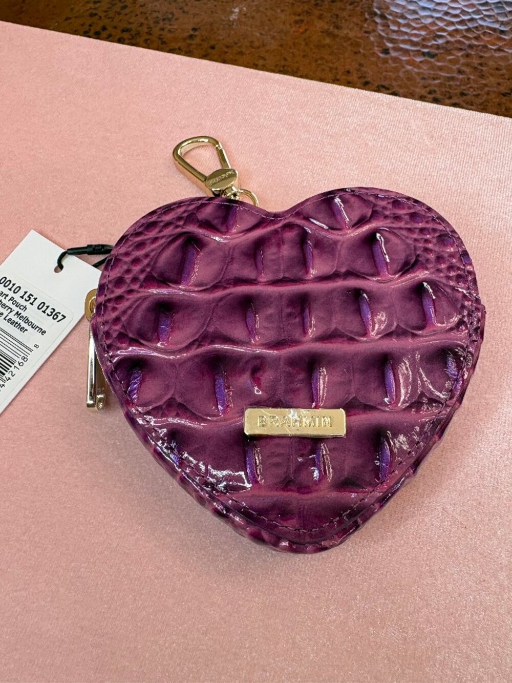 Brahmin Heart Pouch Dewberry Melbourne